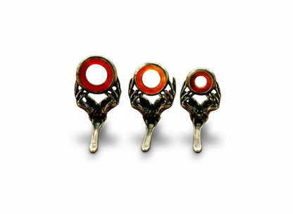 Reaper Agate Stripping Guide - Nickel Silver Frame - Red/Amber Stone