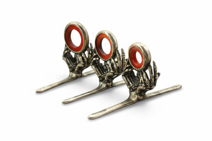 Reaper Agate Stripping Guide - Nickel Silver Frame - Red/Amber Stone