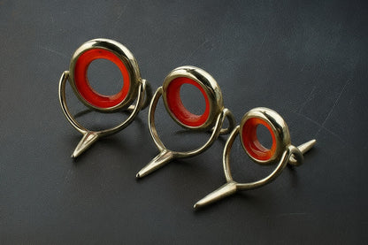 Lemke Red Agate Stripping Guides - Nickel Silver Frame