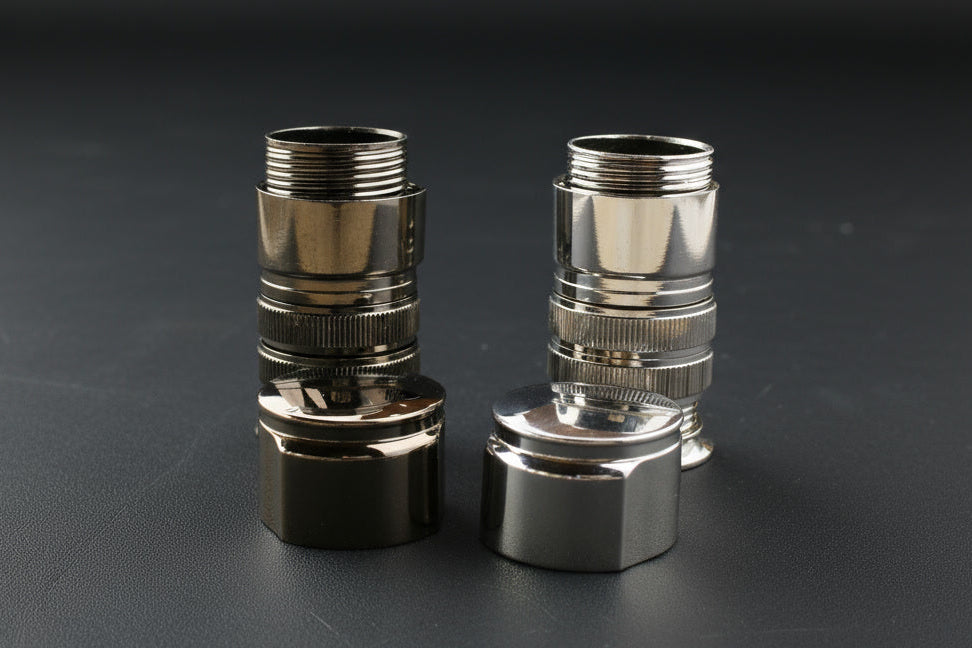 Retro Down-Lock Reel Seat Hardware – Nickle Finish