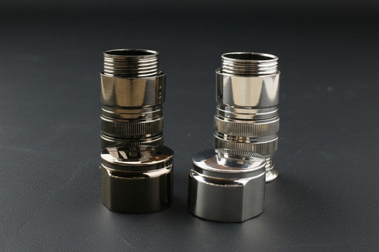 Retro Down-Lock Reel Seat Hardware – Nickle Finish