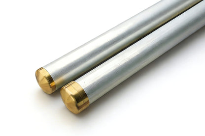 Aluminum Rod Tubes - 1 5/8" - Brass Hardware