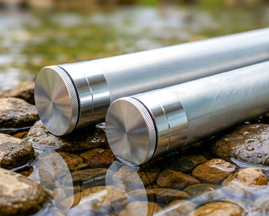 Aluminum Rod Tubes - 1 5/8" - 2" - 2.5" - Silver Ends