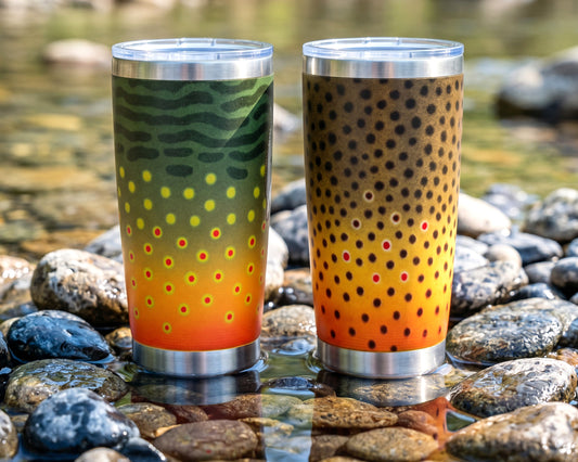 Graywolf Trout Pattern Travel Mug — 20oz
