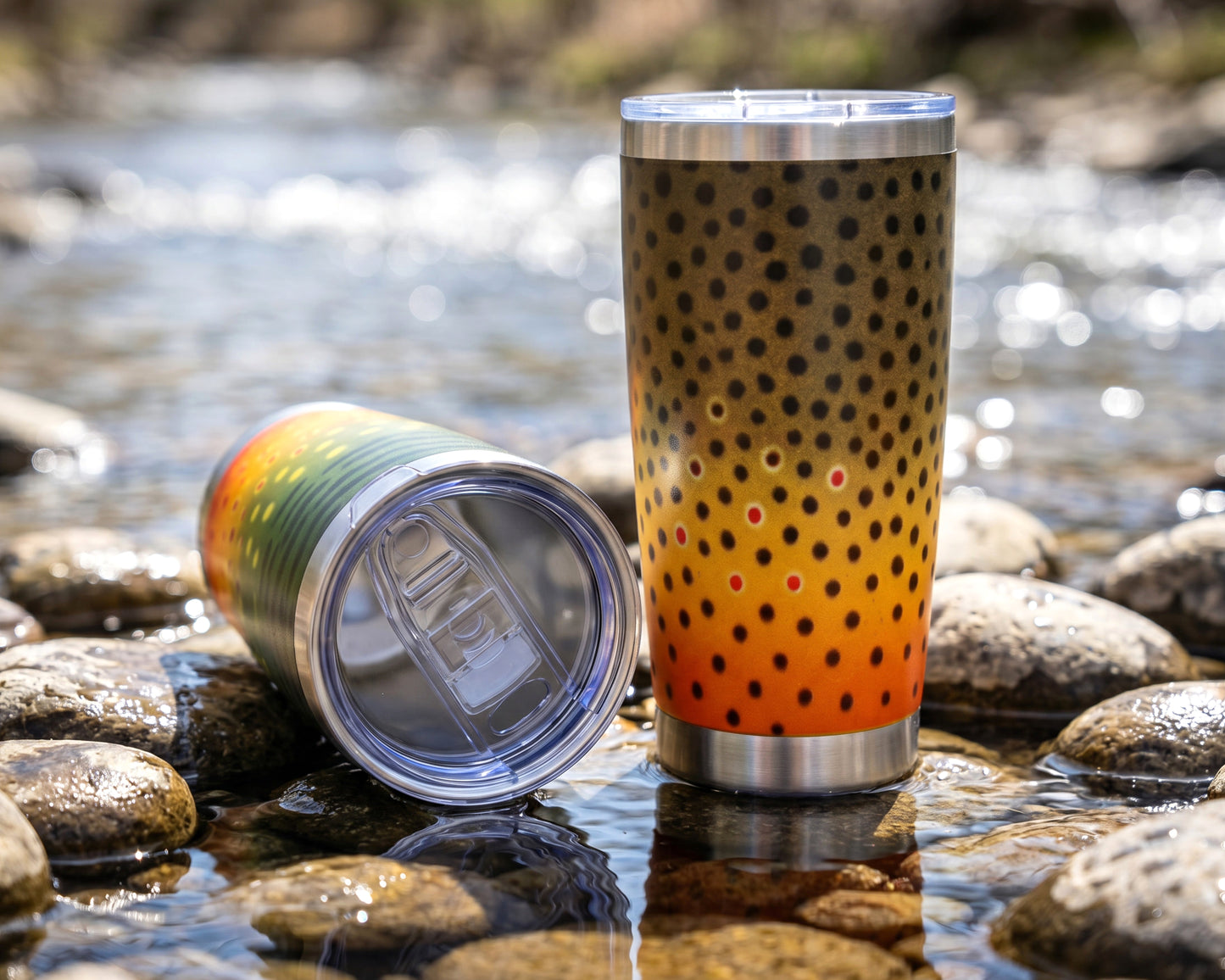Graywolf Trout Pattern Travel Mug — 20oz