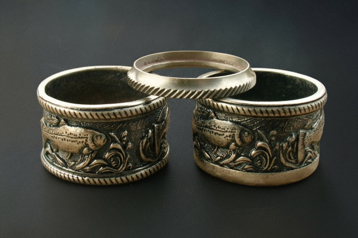 Trout Engraved Hardware Set