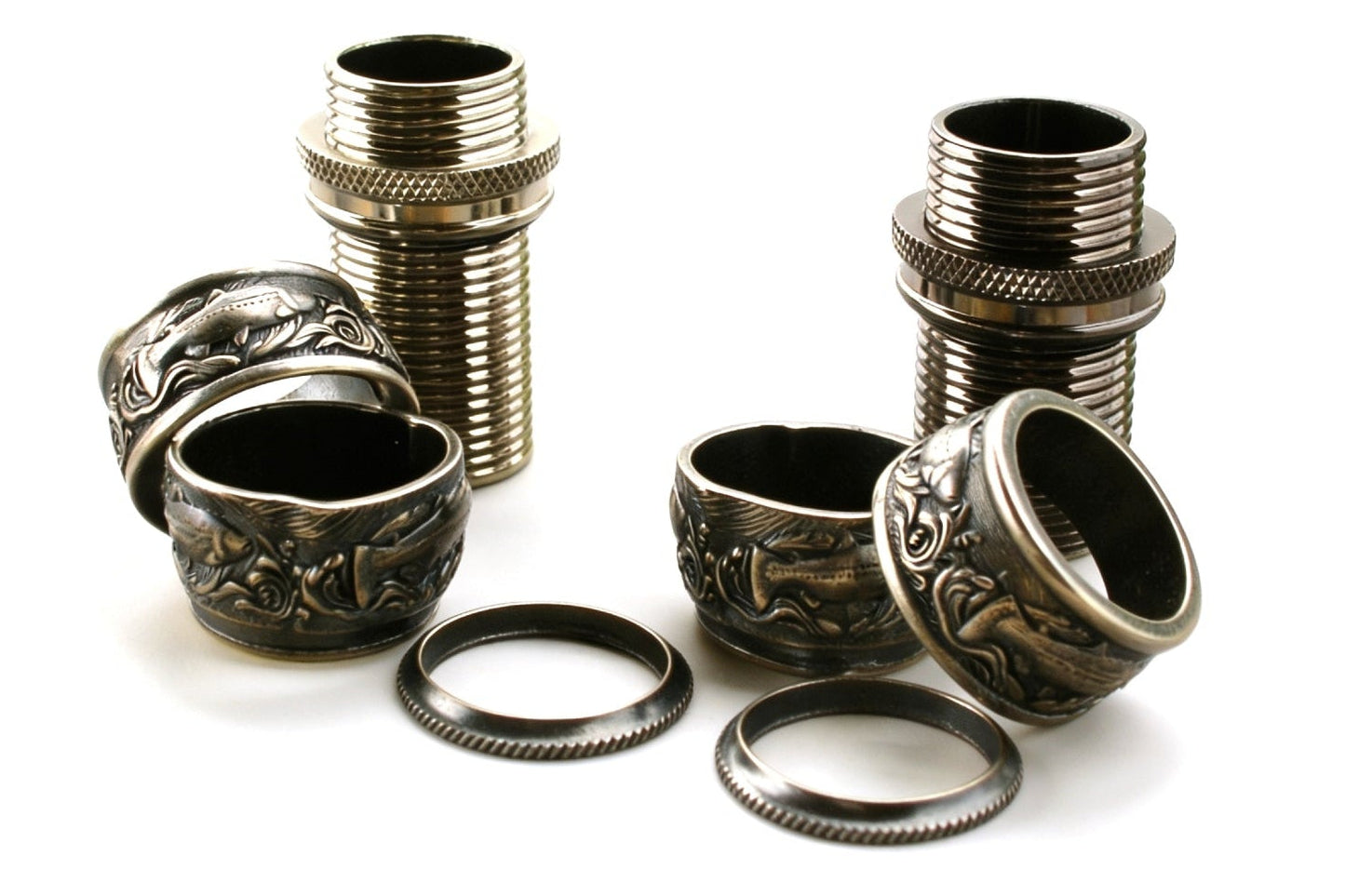 Trout Engraved Pocketed Hardware