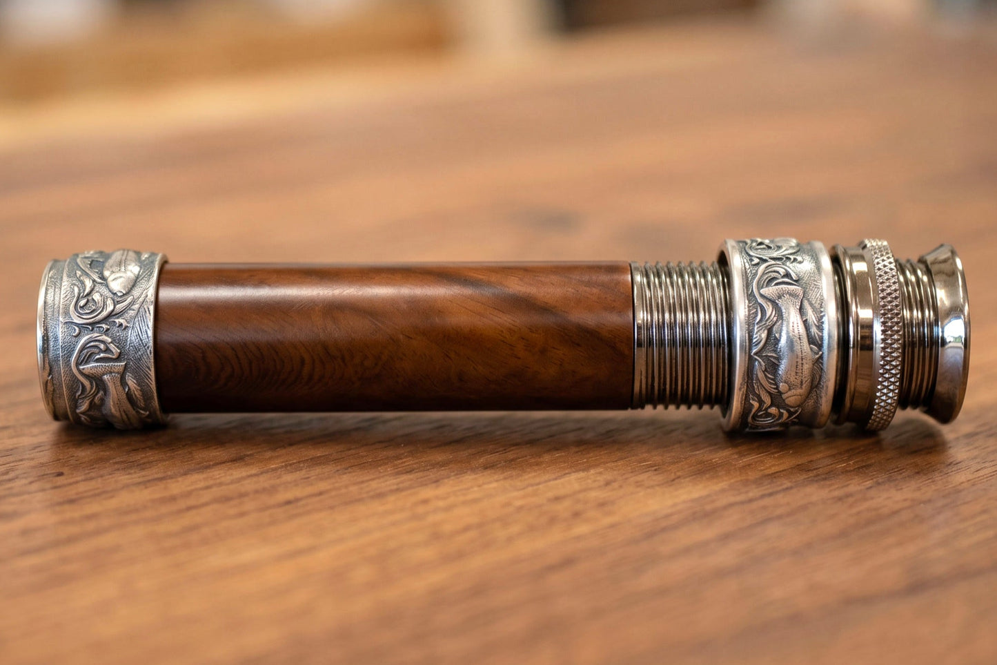 Trout Engraved Pocketed Reel Seat